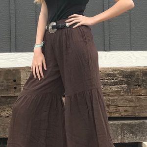 Brown loose pants